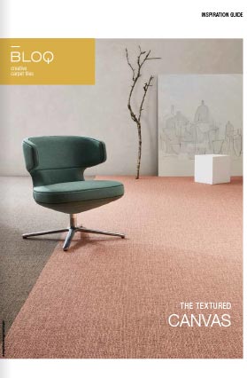 BLOQ Broschüre über strukturierte Leinwand