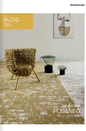 BLOQ Broschüre mit strukturierten Positiv- und Negativdarstellungen